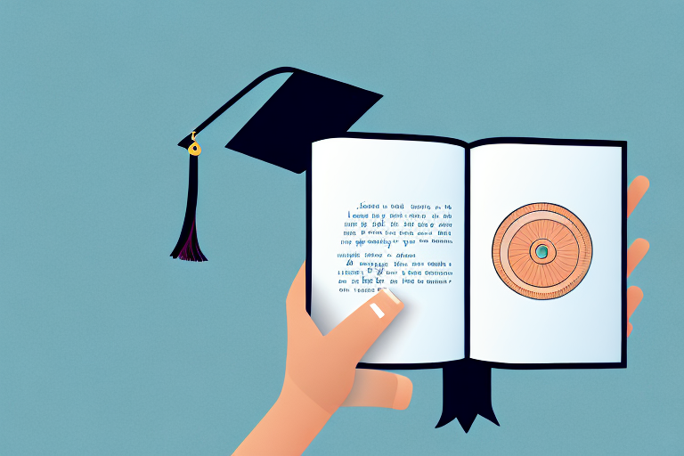 A computer and a book with a graduation cap on top