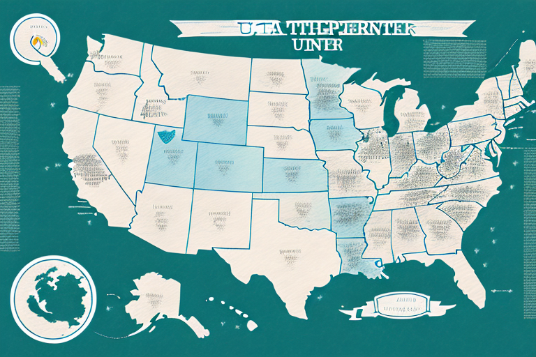 A map of the usa with the top idp partner universities highlighted