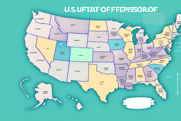 A map of the usa with a focus on the different physiotherapy courses available across the country