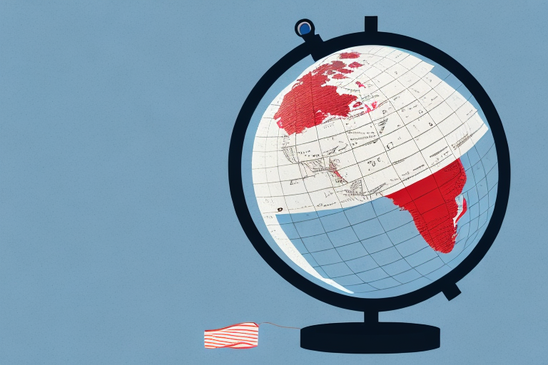 A globe with the usa highlighted