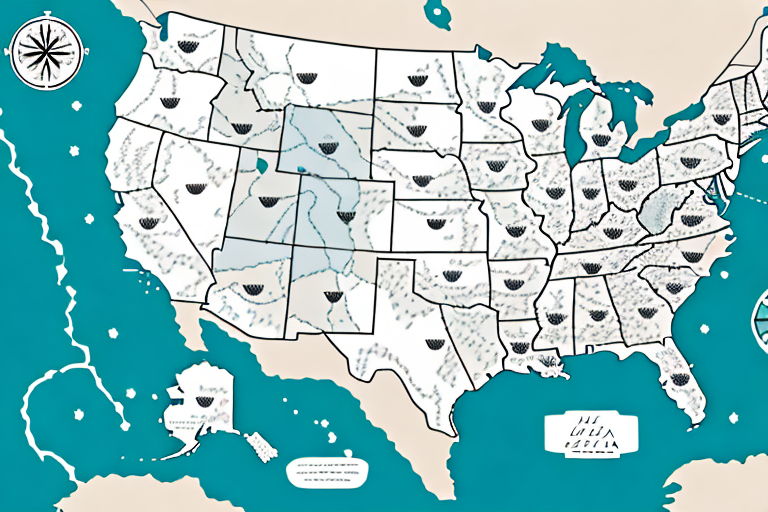 A map of the usa and canada