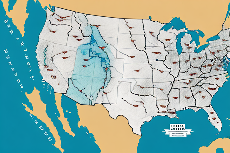 A map of the usa and canada