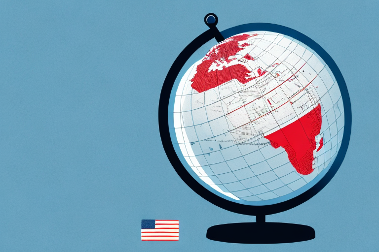 A globe with the usa highlighted