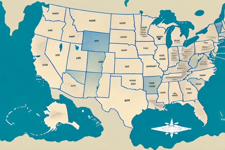 A map of the usa with a plane flying from india to the usa